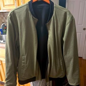 Fresh Clean Threads Bomber Jacket (Green/Black)